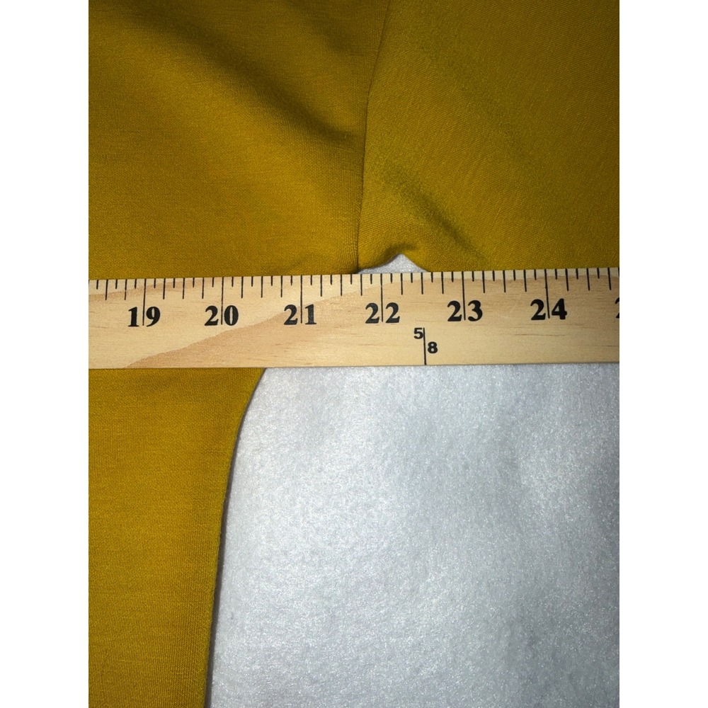 The Willow Tree Boutique Long Sleeve Top Women XS Mustard Yellow Drop Shoulder - Picture 4 of 7